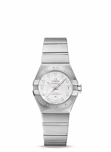 Omega Constellation Co-Axial 27 Brushed Stainless Steel / Wavy MOP 123.10.27.20.55.002 (12310272055002)